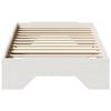 vidaXL Bed Frame No Mattress Stackable White 100x200 cm Solid Wood