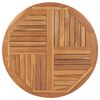 vidaXL Table Top Solid Teak Wood Round 2.5 cm 90 cm