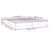 vidaXL Box Spring Bed Frame Dark Grey 180x200 cm Super King Fabric