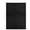 vidaXL Doormat Washable Black 90x120 cm