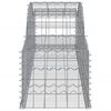 vidaXL Arched Gabion Baskets 4 pcs 300x50x40/60 cm Galvanised Iron
