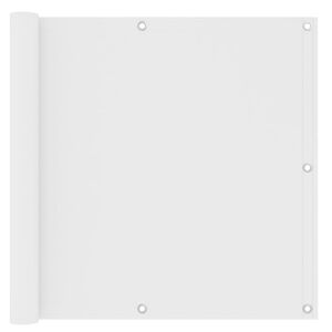 vidaXL Balcony Screen White 90x400 cm Oxford Fabric