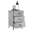 vidaXL Bedside Cabinet Concrete Grey 40x40x66 cm Engineered Wood