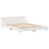 vidaXL Bed Frame without Mattress White 140x200 cm Solid Wood Pine
