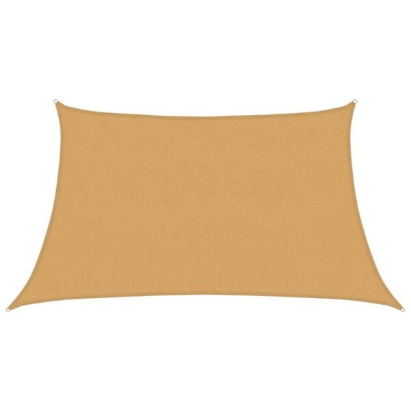 vidaXL Sunshade Sail 160 g/m&sup2; Trapezium Light Grey 3/4x2 m HDPE