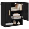 vidaXL Wall Cabinet Black Oak 60 x 31 x 70 cm Engineered Wood