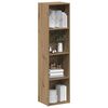 vidaXL Book Cabinet Artisan Oak 36x30x143 cm Engineered Wood