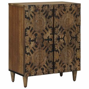 vidaXL Storage Sideboard Brown 60 x 33.5 x 75 cm Solid Mango Wood