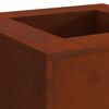 vidaXL Fire Pit Brown 80 x 80 x 40 cm Weathering Steel