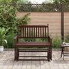 vidaXL Glider Bench Brown 118x70x104.5 cm Solid Wood Poplar