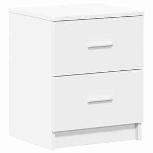 vidaXL Bedside Cabinet with 2 Drawers White 40x36x50 cm
