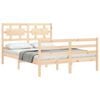 vidaXL Bed Frame without Mattress Small Double Solid Wood