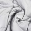 vidaXL Full Year Duvet Silver 200 x 135 cm Satin and Microfiber