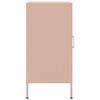 vidaXL Sideboards 2 pcs Pink 36x39x79 cm Steel