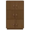vidaXL Highboard Honey Brown 67x40x108.5 cm Solid Wood Pine