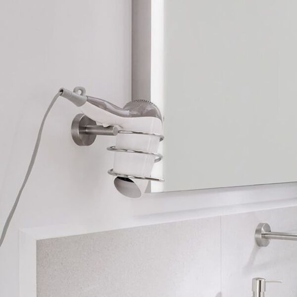 Kleine Wolke Hair Dryer Holder Allegra Chrome