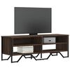 vidaXL TV Cabinet Brown Oak 122x34x41 cm Engineered Wood