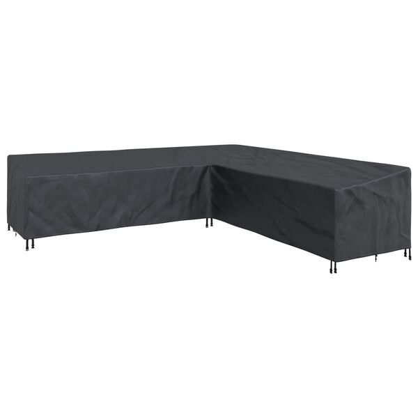 vidaXL Furniture Cover Black 325 x 325 x 80 cm 600D Oxford Fbric