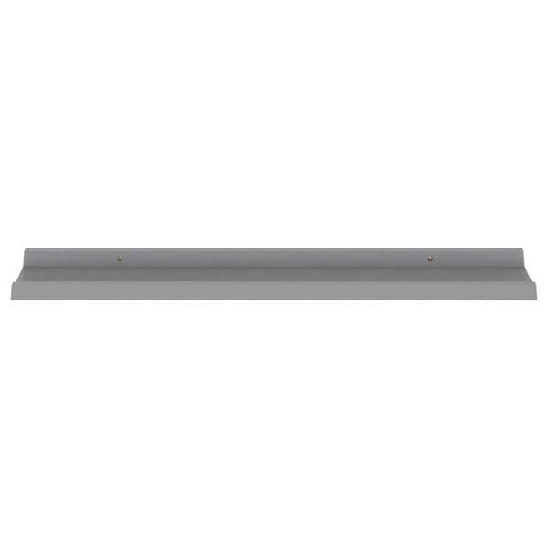 vidaXL Wall Shelves 4 pcs Grey 80x9x3 cm