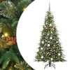 vidaXL Artificial Hinged Christmas Tree Green 180 cm PE and PVC