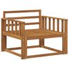 vidaXL Outdoor Middle Sofa Solid Acacia Wood Natural