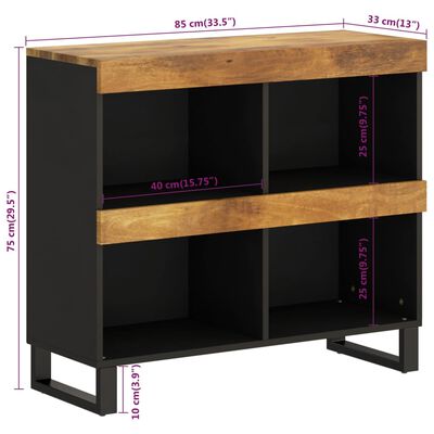 vidaXL Side Cabinet 85x33x75 cm Solid Wood Mango