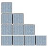 vidaXL Foldable Storage Boxes 10 pcs Blue 32x32x32 cm Non-woven Fabric