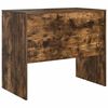 vidaXL Desk Smoked Oak 90 x 50 x 76 cm