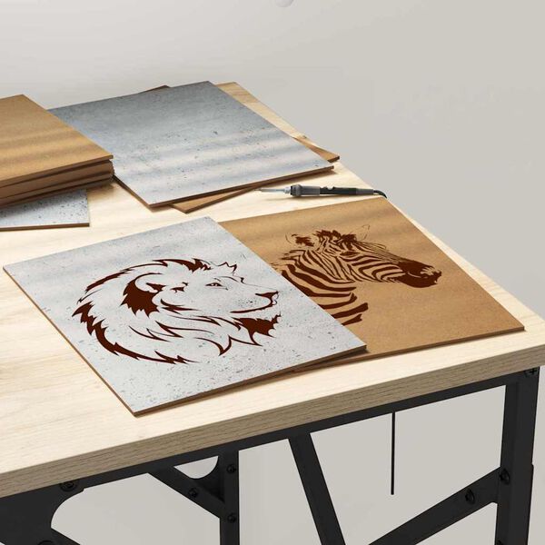 vidaXL Decor Panels 50 pcs Concrete Grey 15 x 21 x 0.27 cm