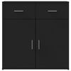 vidaXL Sideboard Black 79x38x80 cm Engineered Wood