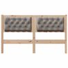 vidaXL Headboard Other Brown and taupe 150 cm Solid pine wood