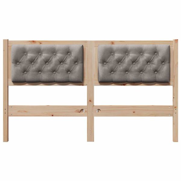 vidaXL Headboard Other Brown and taupe 150 cm Solid pine wood