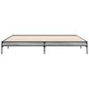vidaXL Bed Frame without Mattress Grey Sonoma 200x200 cm