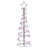 vidaXL LED Christmas Tree with Baubles 100 LEDs Warm White 150 cm
