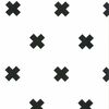 Noordwand Wallpaper Fabulous World Cross White and Black