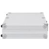 vidaXL Gun Case Aluminium ABS Silver