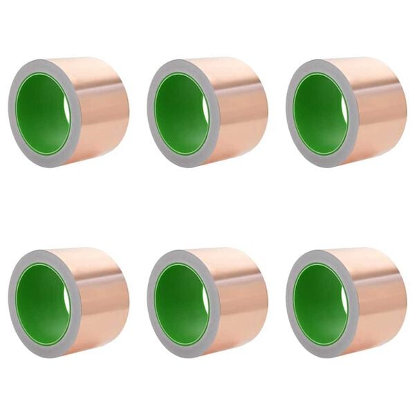 vidaXL Copper Tape 6 pcs Copper 2000 x 7 cm Copper