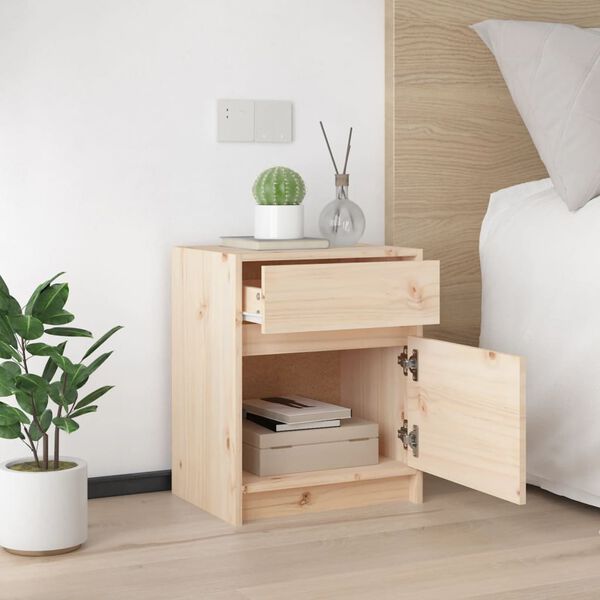 vidaXL Bedside Cabinets 2 pcs 40x31x50 cm Solid Pinewood
