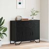 vidaXL Sideboard with Drawer Black Oak 97 x 32.5 x 74.5 cm