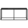 vidaXL Console Table Black 180x35x75.5cm Tempered Glass