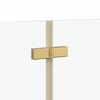 vidaXL Shower Enclosure Gold 130 x 138 cm ESG Glass and Aluminium