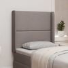 vidaXL Headboard Ear Taupe 80 x 16 x 4 cm Fabric