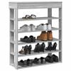 vidaXL Shoe Rack Grey Sonoma 80x30x98 cm Engineered Wood