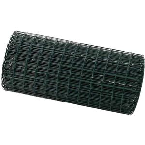 vidaXL Euro Fence Green 0.4 x 10 m PVC-coated iron