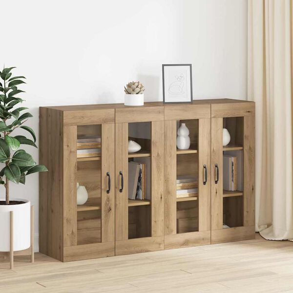 vidaXL Wall Mounted Cabinets 2 pcs Artisan oak 69.5 x 34 x 90 cm