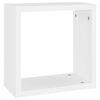 vidaXL Wall Cube Shelves 4 pcs White and Sonoma Oak 30x15x30 cm