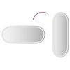 vidaXL LED Bathroom Mirror 90x40 cm Oval