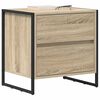 vidaXL Bedside Table Sonoma 50 x 39.5 x 50 cm Engineered Wood