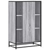 vidaXL Highboard Grey Sonoma 68x35x106.5 cm Engineered Wood and Metal