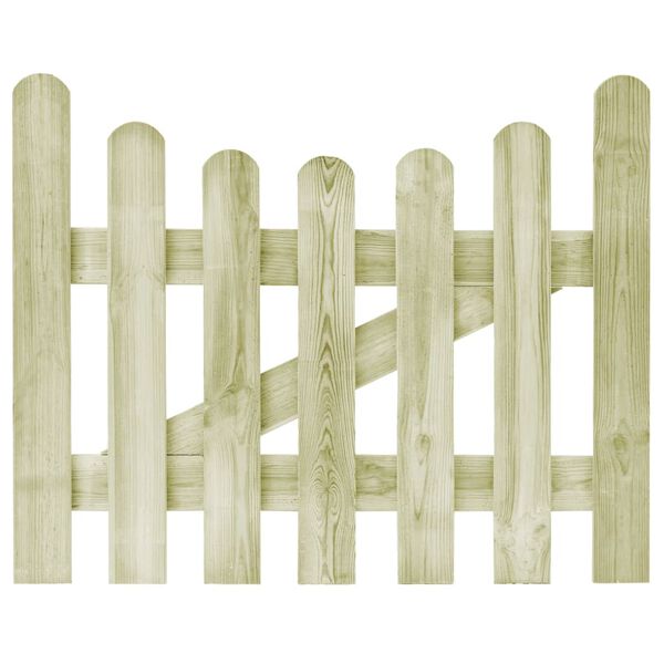 vidaXL Garden Gate Impregnated Pinewood 100x80 cm